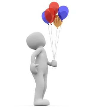 Child balloons Stock Illustration