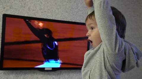 Child-baseball fan Stock Footage 65394344