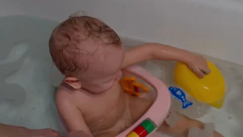 The child is bathing Stock Footage 170323865