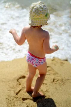 Child On A Beach Stock-Fotos