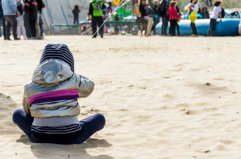 Child at the beach Stock-Fotos