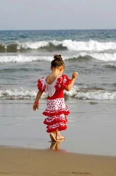 Child on beach Stock Photos