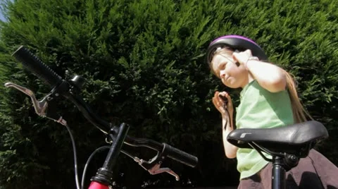 Child on bicycle Stock Footage 22663990