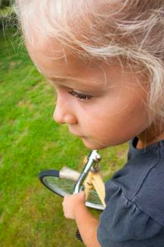 Child with bicycle Stock Photos