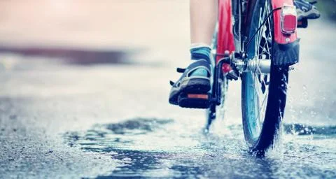 Child on a bicycle Stock Photos