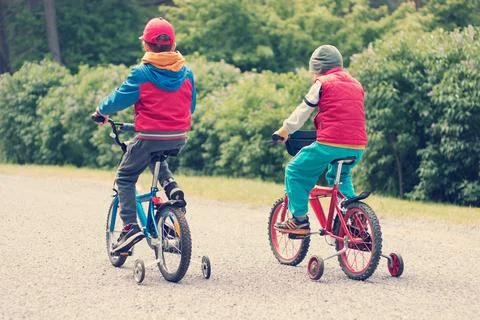 Child on a bicycle Stock Photos