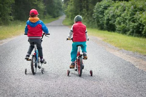 Child on a bicycle Stock Photos