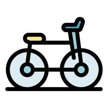 Child bicycle with training wheels standing on a surface Stock Illustration