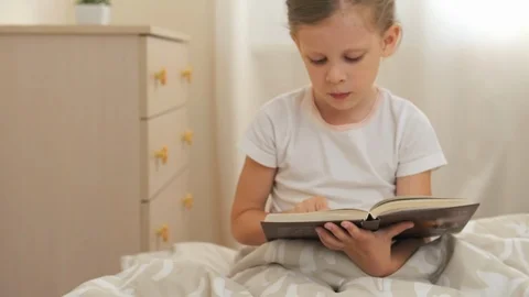 Child with book Stock Footage 92728591