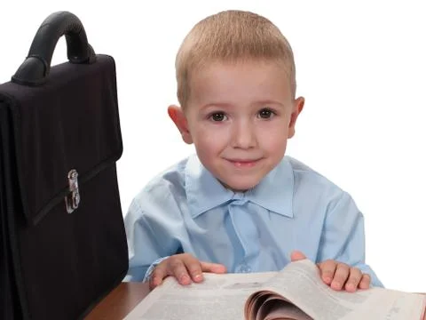 Child with book Stock Photos