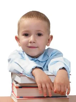 Child with book Stock Photos
