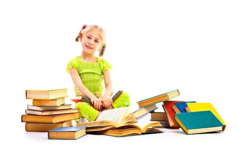 Child with book Stock Photos