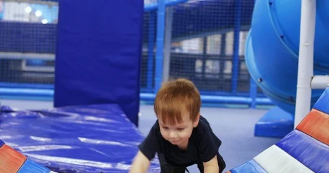 Child boy in a rotating circle 스톡 동영상 126229097