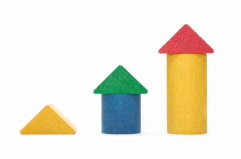 Child bricks Foto stock