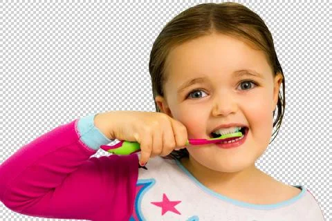 Child Brushing Teeth Stock Photos