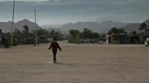 Child in cabo pulmo Stock Footage 10819285