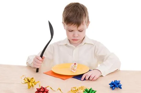 Child with cake Stock Photos