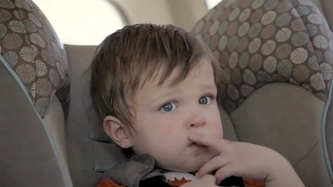 Child in car 2 Stock Footage 107569323