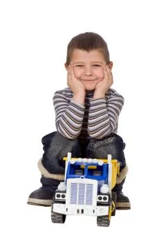 Child with car Stock Photos
