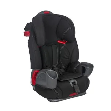 Child car seat on a white backgroun Stock Photos