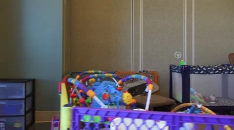 Child Care, Playpen Stock Footage 40301113