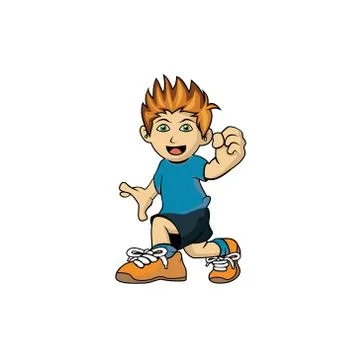 Child cartoon design vector Stock Illustration
