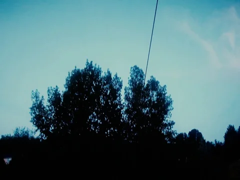 Child on Chain Swing Stock Footage 94634315