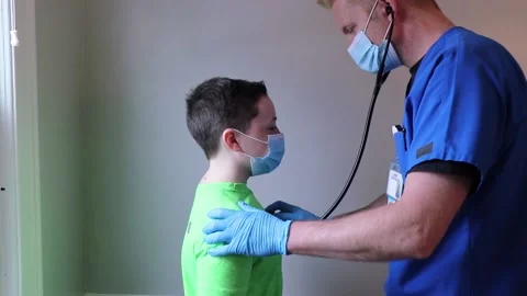Child check up with nurse Stock-Footage 150124705