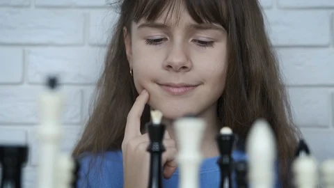 Child with chess. Stock Footage 102618339