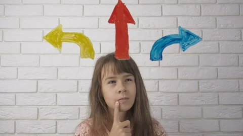 The child before the choice. Stock Footage 100373099