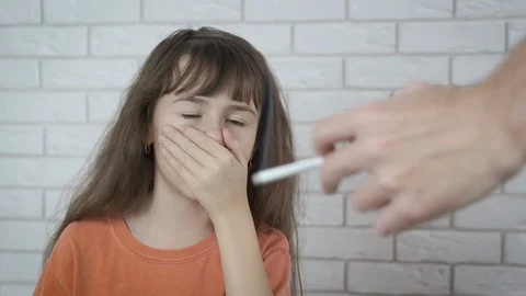 choking on a cigarette The kid is smoke. | Stock Video Cigarettes Child Child Choking On