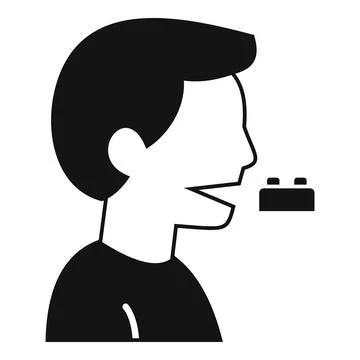 Child choking hazard warning with small toy part Stock Illustration