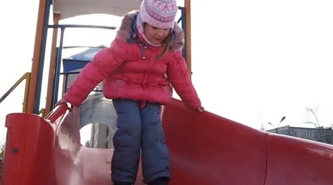 Child chute Video stock 21354254