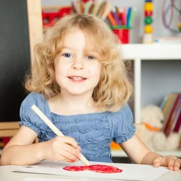 Child in class Stock Photos