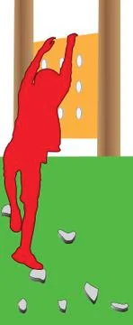 Child climbing Stock Illustration