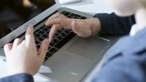 Child in Coding Class Stock Footage 86688708