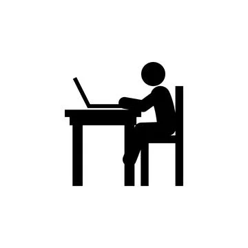 Child, computer icon. Element of glyph self independent child icon for mobile Stock Illustration