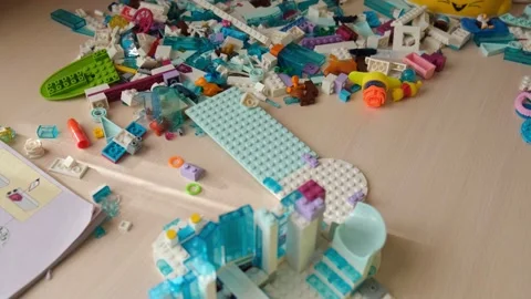 Child constructor game Stock Footage 168864154