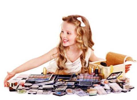 Child cosmetics. Stock-Fotos