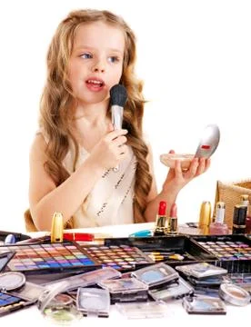 Child cosmetics. Stock-Fotos