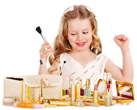 Child cosmetics. Stock-Fotos