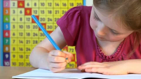 Child counting Stock Footage 22636918