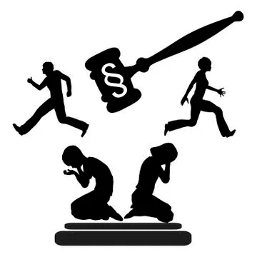 Child Custody Stock-Illustration