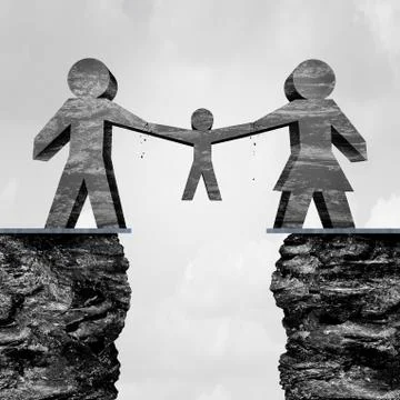 Child Custody Stock Illustration