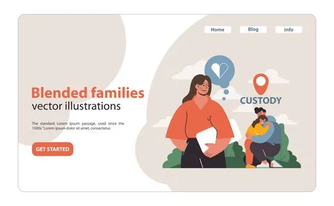 Child Custody Visual. Stock Illustration