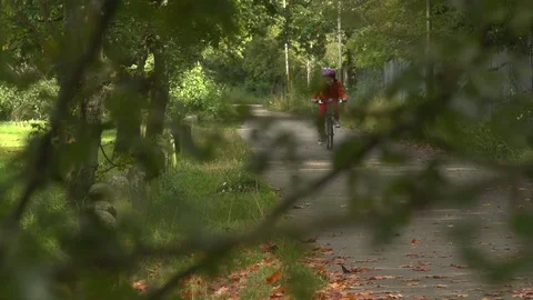 Child Cycling Stock Footage 88508182