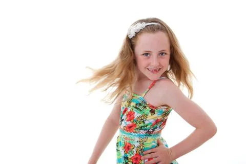 Child dancing Foto stock