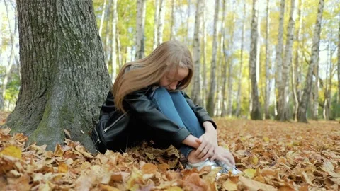 The child is depressed Stock Footage 167888934