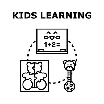 Child development and early education for kids Stock Illustration