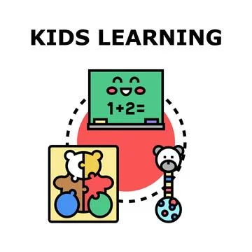 Child development and early education for kids Stock Illustration
